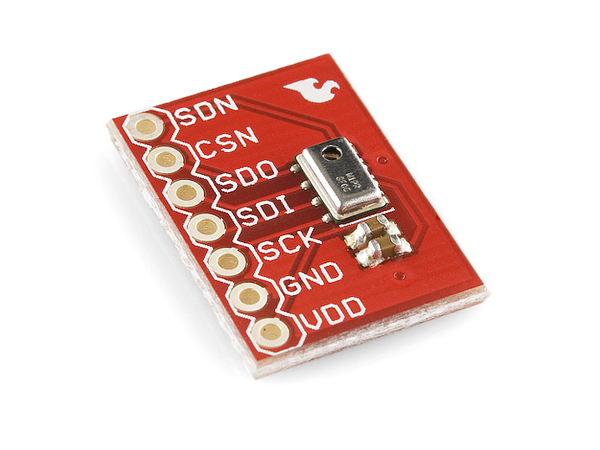 디바이스마트,MCU보드/전자키트 > 센서모듈 > 기압/무게/로드셀/Flex > 압력/무게/로드셀,SparkFun,SparkFun Barometric Pressure Sensor Breakout - MPL115A1 [SEN-09721],MPL115A1은 50kPa~115kPa의 정확한 압력 측정을 제공하는 디지털 기압센서 입니다.