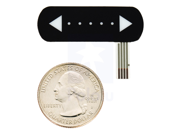 Force-Sensing Linear Potentiometer: 1.4″×0.4″ Strip #2729