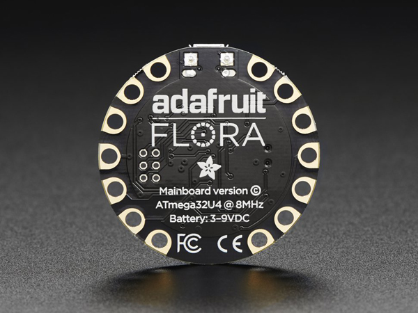 디바이스마트,MCU보드/전자키트 > 전원/신호/저장/응용 > 웨어러블 > 보드/모듈/키트,Adafruit,FLORA - Wearable electronic platform: Arduino-compatible - v3 [ada-659],아두이노 호환 / 다기능의 웨어러블 플랫폼 Flora v2! / 45mm, 4.7g / micro-USB port (HID 지원) / 온보드 전원, 리셋버튼 / JST 배터리커넥터 / Micro-B USB cable 별매