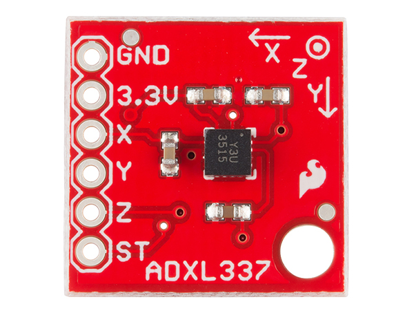 디바이스마트,MCU보드/전자키트 > 센서모듈 > 가속도/자이로/지자기 > 가속도,SparkFun,SparkFun Triple Axis Accelerometer Breakout - ADXL337 [SEN-12786],ADXL337 / 저전력 3축 가속도 센서 모듈 / ±3g