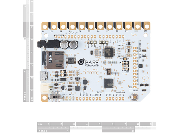디바이스마트,MCU보드/전자키트 > 센서모듈 > 기울기/진동/충격/터치 > 터치/지문/전도성,SparkFun,Bare Conductive Touch Board [DEV-13298],Bare Conductive 사 제품 / Arduino@Heart board / 아두이노 호환 /