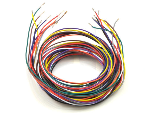 Wires with Pre-crimped Terminals 10-Piece Rainbow Assortment F-F 60'