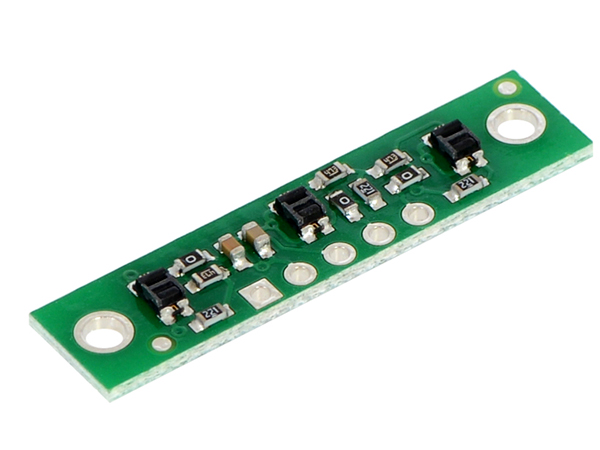 디바이스마트,MCU보드/전자키트 > 센서모듈 > 라이다/거리/초음파/라인 > 적외선(IR)/라인,Pololu,QTR-3A Reflectance Sensor Array #2456,analog voltage output 제품 / Operating voltage: 5.0 V / 최적 측정 거리: 3 mm / 최대 측정 거리: 6 mm