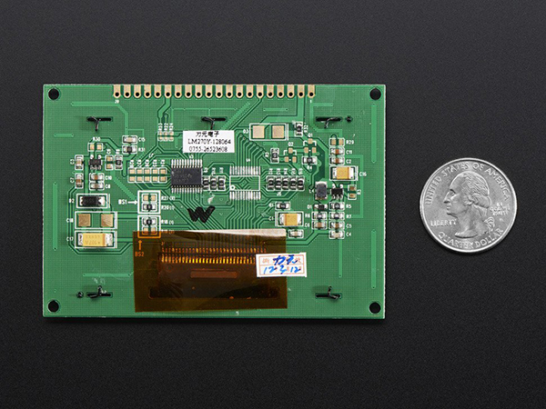 디바이스마트,LED/LCD > LCD 캐릭터/그래픽 > 그래픽 OLED,Adafruit,Monochrome 2.7' 128x64 OLED Graphic Display Module Kit [ada-2674],고대비 2.7인치 128x64 white OLED 디스플레이 / 디스플레이 자체는 3.3V(전원 및 logic level)이나, 3V 또는 5V를 3.3V로 변환시켜주는 HC4050 레벨시프터(브레드보드용)와 220uF capacitor가 포함되어 있습니다. / 74mm x 46mm x 5mm