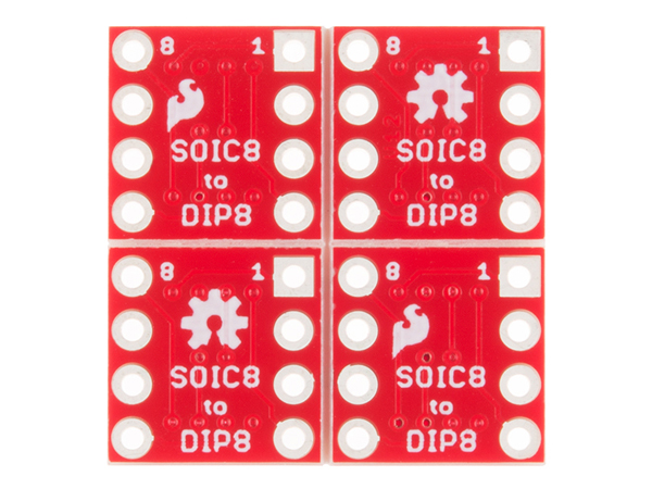 디바이스마트,커넥터/PCB > PCB기판/관련상품 > 특수기판 > DIP-ADAPTER,SparkFun,SparkFun SOIC to DIP Adapter - 8-Pin [BOB-13655],SOIC 패키지를 DIP footprint로 적용가능한 The SparkFun 8핀SOIC to DIP 아답터입니다.