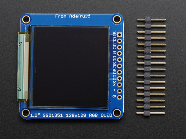 OLED Breakout Board - 16-bit Color 1.5' w/microSD holder [ada-1431]