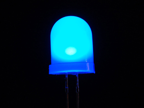 Diffused Blue 10mm LED (25 pack) [ada-847]