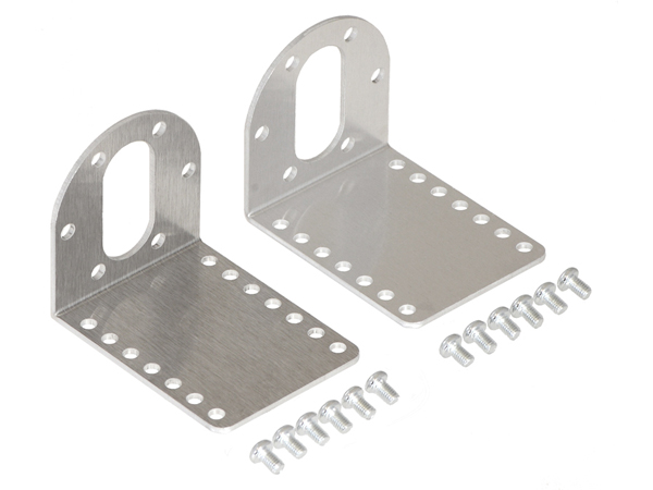 Pololu Stamped Aluminum L-Bracket Pair for 37D mm Metal  #1084