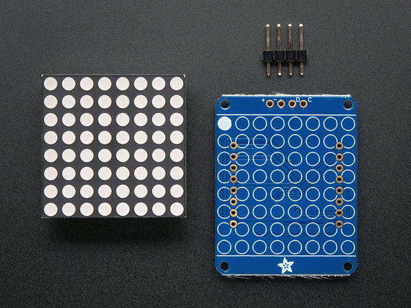 디바이스마트,LED/LCD > FND/도트매트릭스 > 도트매트릭스 > 8X8,Adafruit,Adafruit Small 1.2인치 8x8 LED Matrix w/I2C Backpack - Blue [ada-1052],배열 : 8x8 / 사이즈 : 1.2inch / 픽셀 : 64 / 색상 : 블루(Blue)