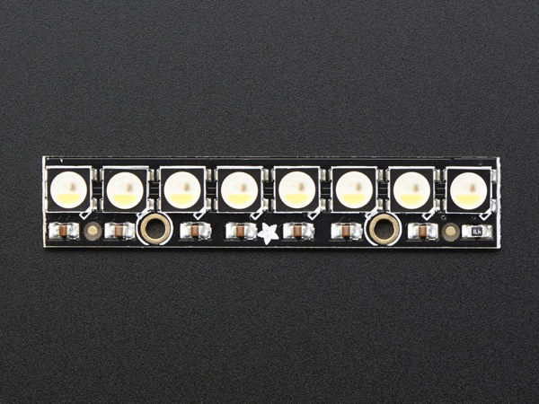 디바이스마트,LED/LCD > LED 인테리어조명 > 장식용 LED,,NeoPixel Stick - 8 x 5050 RGBW LEDs - Natural White - ~4500K [ada-2868],RGB + Natural White RGBW 버전의 네오픽셀 스틱입니다.