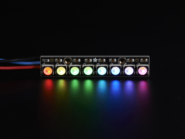 디바이스마트,LED/LCD > LED 인테리어조명 > 장식용 LED,Adafruit,NeoPixel Stick - 8 x 5050 RGBW LEDs - Cool White - ~6000K [ada-2869],RGB + Cool White RGBW 버전의 네오픽셀 스틱입니다.