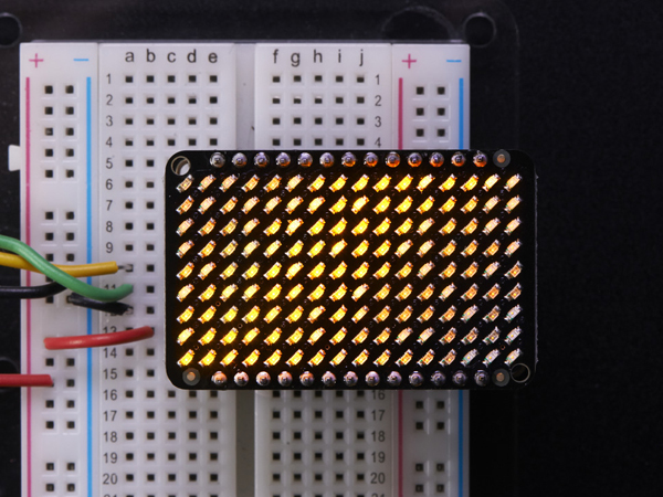 LED Charlieplexed Matrix - 9x16 LEDs - Yellow [ada-2948]