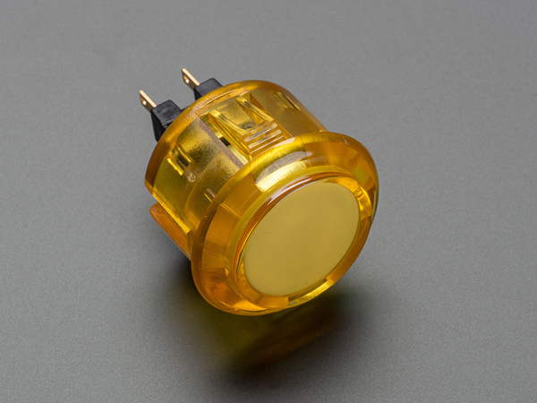 Arcade Button - 30mm Translucent Yellow [ada-474]