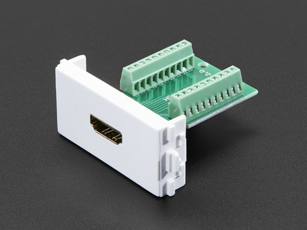Panel Mount HDMI Socket to Terminal Block Breakout [ada-3120]