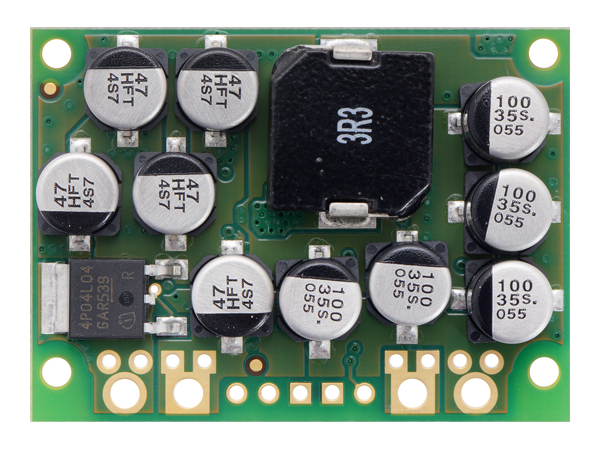 디바이스마트,MCU보드/전자키트 > 전원/신호/저장/응용 > 레벨컨버터/Buck/Boost,Pololu,Pololu 9V, 15A Step-Down Voltage Regulator D24V150F9 #2884,Input voltage:4.5 V - 40 V, Output voltage:3.3 V, 5 V, 6 V, 7.5 V, 9 V, or 12 V , Accuracy:4%, Maximum output current: 5 A and 20 A ,Size: 43.2 mm × 31.8 mm × 11 mm