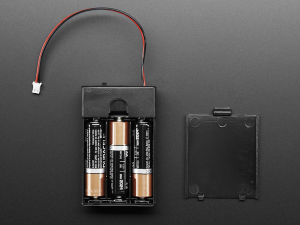 디바이스마트,전원/파워/배터리 > 배터리/배터리홀더 > 배터리홀더 Holder > AA용 홀더,Adafruit,3 x AA Battery Holder with On/Off Switch, JST, and Belt Clip [ada-3287],3.3 ~ 4.5V의 전압을 공급하는데 적절한 3개의 AA사이즈 배터리 홀더 / 옷 등에 쉽게 고정시킬 수 있는 클립이 장착되어 있어 웨어러블 프로젝트 등에 적합 / On-Off 스위치 / 케이블 : JST-PH 2pin 커넥터, 15cm 길이(6인치)