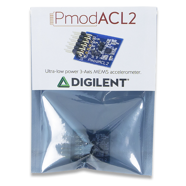 디바이스마트,MCU보드/전자키트 > 프로세서/개발보드 > Digilent > Pmod Modules,Digilent,PmodACL2: 3-axis MEMS Accelerometer 410-255,410-255 / Analog Devices ADXL362 기반 3축 가속도센서 모듈 / 1축당 최대 12비트 해상도 / 2.5 cm × 2.0cm