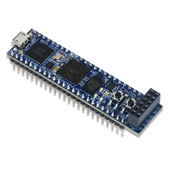 디바이스마트,MCU보드/전자키트 > 프로세서/개발보드 > Digilent > FPGA 및 Embedded,Digilent,Cmod A7-35T: Breadboardable Artix-7 FPGA Module 410-328-35,410-328-35 / Xilinx Artix-7 FPGA / 작고, 브레드보드 친화적인 48핀 보드 / USB-JTAG Programming Circuitry