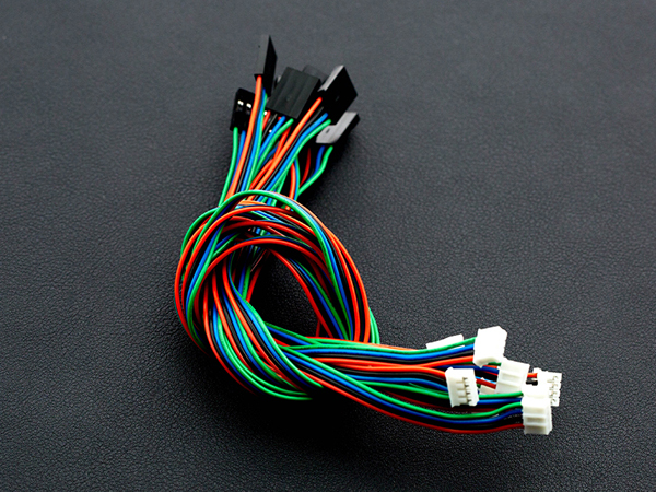 디바이스마트,케이블/전선 > 점퍼/하네스/악어/바나나 > 점퍼 와이어/케이블,DFROBOT,4핀 I2C 센서 케이블 (10개 set) 4Pin IIC/I2C/UART Sensor Cable (10pcs) [FIT0513],표준 브레드보드와 호환 가능한 4핀 I2C 센서 케이블 / 길이 : 30cm / 색상 : 4색 / 수량 : 1Pack (10pcs)