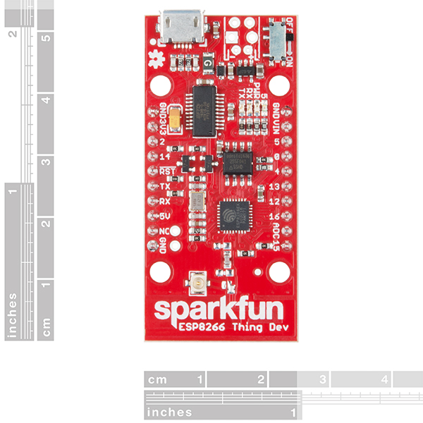 디바이스마트,MCU보드/전자키트 > 통신/네트워크 > 와이파이,SparkFun,SparkFun ESP8266 Thing - Dev Board (with Headers) [WRL-13804],FTDI USB-to-Serial칩이 내장된 ESP8266을 중심으로 설계된 개발 보드입니다.
