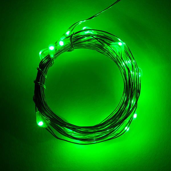 디바이스마트,MCU보드/전자키트 > 디스플레이 > LED,SparkFun,Fairy Lights - Green (2.5m) [PRT-14504],원형 라운드 스트링 조명 녹색 2.5m / 은은한 빛이 나는 LED 스트링 / 총 25개의 LED가 장착되어 있음