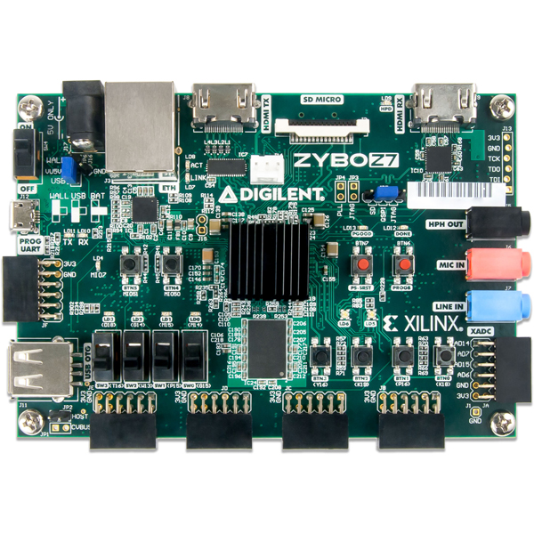 디바이스마트,MCU보드/전자키트 > 프로세서/개발보드 > Digilent > FPGA 및 Embedded,Digilent,Zybo Z7-10: Zynq-7000 ARM/FPGA SoC Development Board 410-351-10,410-351-10 / 크기, 성능, 가격 모두가 최적화된, 메이커를 위한 완벽한 FPGA 개발보드 / Zynq-7000 제품군에 내장 된 다양한 기능을 갖춘 임베디드 소프트웨어 및 디지털 회로 개발 보드 / 아두이노 호환 모듈, 실드와의 호환뿐 아니라 Pmod 시리즈까지 완벽하게 호환