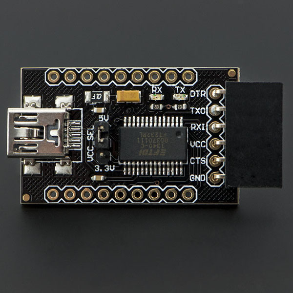 디바이스마트,MCU보드/전자키트 > 전원/신호/저장/응용 > 인터페이스/먹서,DFROBOT,FT232 /USB-시리얼 변환보드 [DFR0065],FTDI FT232RL USB to serial IC의 기본 브레이크 아웃 보드입니다. 이 보드의 핀아웃은 FTDI 케이블과 일치하여 공식 Arduino 및 복제 된 3.3V Arduino 보드와 작동합니다. 일반 직렬 응용 프로그램에도 사용할 수 있습니다.