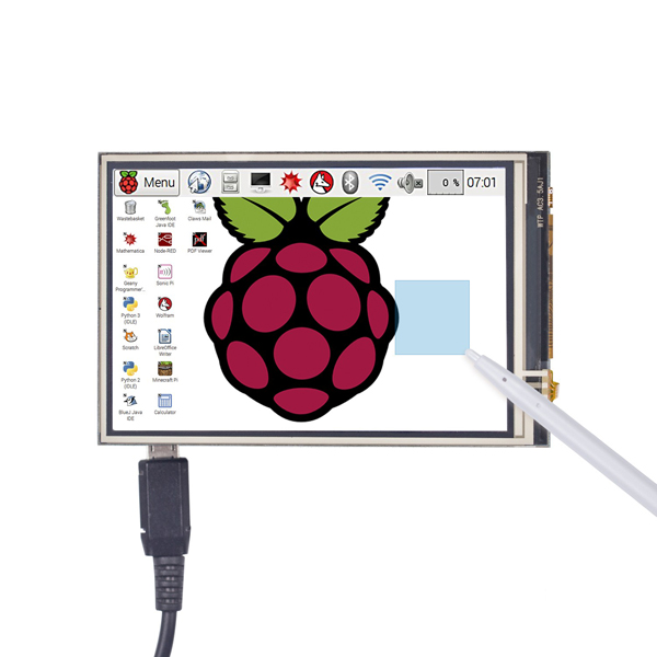 디바이스마트,오픈소스/코딩교육 > 라즈베리파이 > 디스플레이,SunFounder,라즈베리파이 3.5인치 TFT LCD 디스플레이 480x320 터치스크린 모니터 [CN0002],라즈베리파이 호환 3.5 인치 LCD 터치스크린 모니터. 480 x 320의 고해상도로 모든 이미지를 선명하게 표시