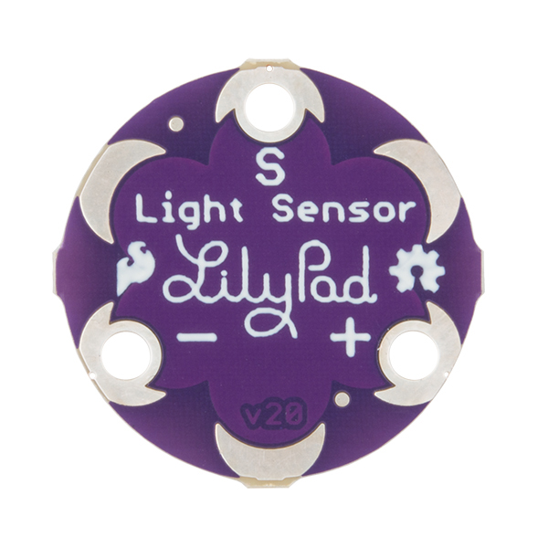 디바이스마트,MCU보드/전자키트 > 전원/신호/저장/응용 > 웨어러블 > 보드/모듈/키트,SparkFun,스파크펀 릴리패드 광센서 LilyPad Light Sensor [DEV-14629],ALS-PT19 광 센서가 내장 된 바로 잡을 수있는 브레이크 아웃 보드로, 바로 사용 가능 / 각 센서는 주변 조명의 레벨에 따라 0V ~ 3.3V의 전압을 출력