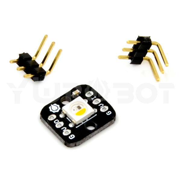 디바이스마트,MCU보드/전자키트 > 디스플레이 > LED,YwRobot,아두이노 WS2812B 레인보우 LED 모듈 웜화이트 (Rightangle) [ELB080004],칩 : WS2811 (LED 내장) / LED : 5050 패키지 RGB 풀 컬러 하이라이트 / 전압 : 5V / 단 하나의 IO 포트로 다중 LED 제어 가능 / 사이즈: 14*12mm / ※ 핀은 직접 납땜해야합니다. / 낱개 1개 배송