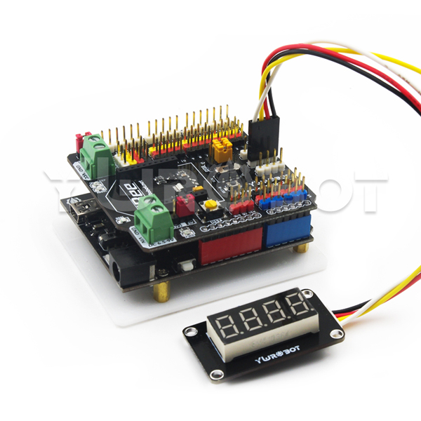 디바이스마트,MCU보드/전자키트 > 디스플레이 > 세그먼트,YwRobot,아두이노 0.36인치 7 segment LED 디스플레이 모듈 [ELB080005],아두이노 호환 / LED 색상: 빨간색 / 밝기: 표준 / 칩: TM1637 / 전압: 5V / 사이즈: 42*25mm