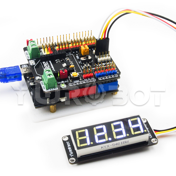 디바이스마트,MCU보드/전자키트 > 디스플레이 > 세그먼트,YwRobot,아두이노 TM1637 7 segment LED 모듈 화이트 [ELB080016],아두이노 호환 / 칩: TM1637 / 색상: 흰색 / 전압: 5V / LED 사이즈: 0.56 인치 / 모듈 사이즈: 64 * 26mm