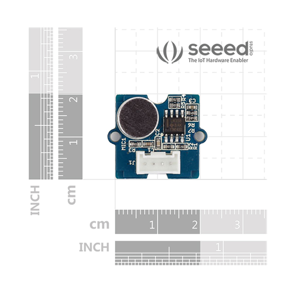 디바이스마트,MCU보드/전자키트 > 센서모듈 > 소리/음성,Seeed,Grove - Sound Sensor [101020023],파워 앰프 LM386과 electret microphone을 기반으로 환경의 음향 강도를 감지하는 데 사용
