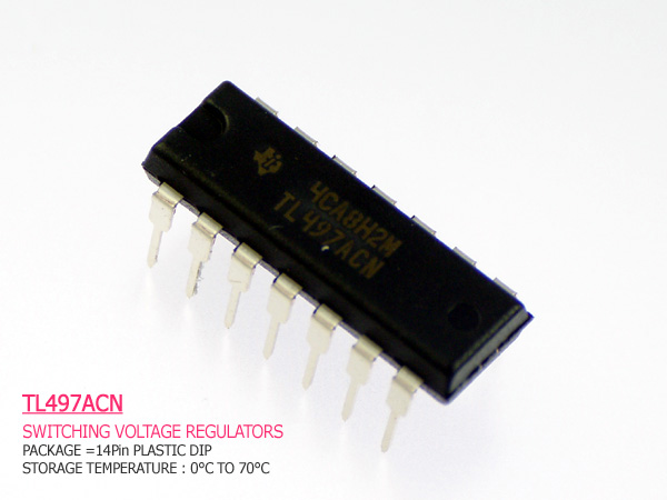 디바이스마트,반도체/전자부품 > 파워관리 IC(PMIC) > 전압 조정기(Voltage Regulators) > 스위칭 레귤레이터,Texas Instruments,TL497ACN,Switching Voltage Regulator