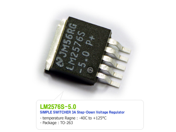 디바이스마트,반도체/전자부품 > 파워관리 IC(PMIC) > 컨버터/스위치 > DC-DC 스위칭 컨트롤러,,LM2576S-5.0,LM2976 SMD TO-263타입입니다. +5 출력전압