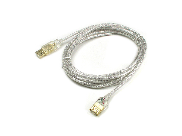 USB 고급형 연장 케이블 3m 투명 GOLD [C3214]