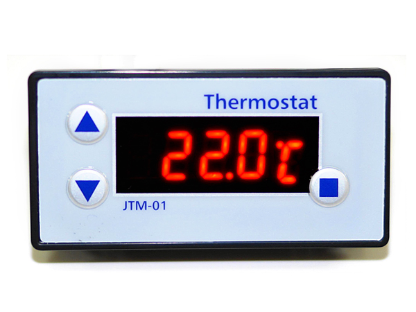 디바이스마트,센서 > 온도/습도/수위센서 > 온습도센서 IC,진텍솔루션,온도 조절기(JTM-01),입력 전원 : DC7~15V, 150mA(max), 사용 온/습도 범위(본체): 0 ~ 40℃, 85%RH 이하, 보존 온/습도 범위(본체): -20 ~ 60℃, 85%RH 이하.