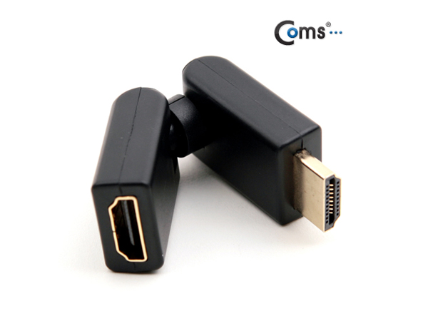 디바이스마트,케이블/전선 > 영상/음향 케이블 > HDMI/DVI 케이블,Coms,HDMI 젠더(연장 M/F, 회전형) [BG281],HDMI 연장 젠더 / 회전 타입 