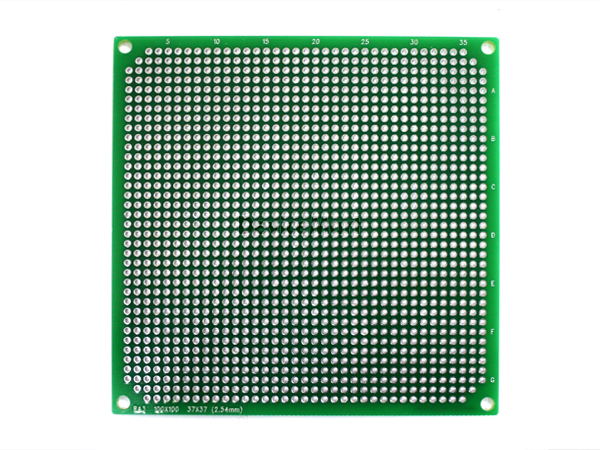 디바이스마트,커넥터/PCB > PCB기판/관련상품 > 만능기판 (양면) > 원형홀,거상인,[RA3]보급형 원형만능기판(100*100_양면),양면 범용 PCB   Pitch : 2.54mm , Pin : 37 * 37 , Hole : 2.54mm ,  Size : 100 * 100 , METERIAL : FR-4