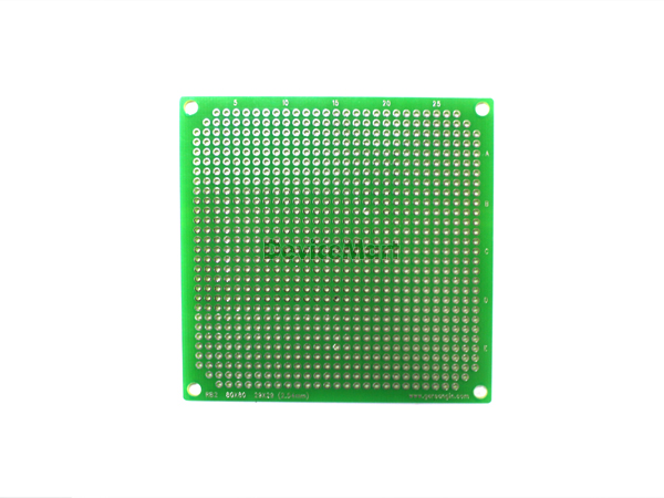 디바이스마트,커넥터/PCB > PCB기판/관련상품 > 만능기판 (단면) > 원형홀,거상인,[RB2]보급형 원형만능기판(80*80_단면),범용 PCB Pitch : 2.54mm , Pin : 29 * 29 , Hole : 2.54mm ,  Size : 80 * 80 , METERIAL : FR-4