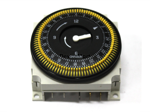 디바이스마트,기계/제어/로봇/모터 > 공작기계 및 기계부품 > 타이머,GRASSLIN,Mechanical Time Switch Module(FM/1 QTUZ),GRASSLIN(독일) / DC5~9V