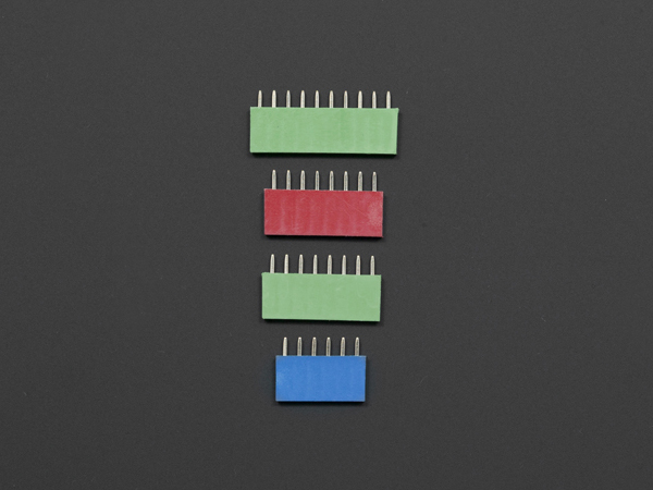 디바이스마트,커넥터/PCB > 핀헤더/IC 소켓 > 핀헤더소켓 > 2.54mm pitch,DFROBOT,Color RGB Header (40pcs) [FIT0342],핀헤더 소켓 세트 / 스트레이트 타입 / DIP 타입 / 2.54mm pitch / 1열 / 6pin(Blue) x10, 8pin(Red) x10, 8pin(Green) x10, 10pin(Green) x10 총 4종류 1세트