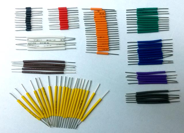 디바이스마트,케이블/전선 > 점퍼/하네스/악어/바나나 > 점퍼 와이어/케이블,,멀티형 브레드보드용 Jump Wire Kit [SHS100],멀티형 브레드보드용 점프 와이어 키트 / 검정 : 10개, 빨강 : 10개, 주황 : 20개, 노랑 : 20개, 녹색 : 10개, 청색 : 10개, 보라 : 5개,회색 : 5개, 백색, : 5개, 갈색 : 5개