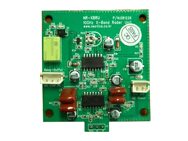 디바이스마트,MCU보드/전자키트 > 센서모듈 > 모션/제스처 > 모션/움직임/재실,네오틱스,10GHz/24GHz 무선 움직임 감지모듈 릴레이(스위치) 인터페이스 (NR-EXBR Ver 7.0),10GHz 및 24GHz 용 움직임 감지 레이더 모듈에서 감지된 신호를 릴레이(스위치) 접점으로 변환하여 주는 사용자 회로 입니다.