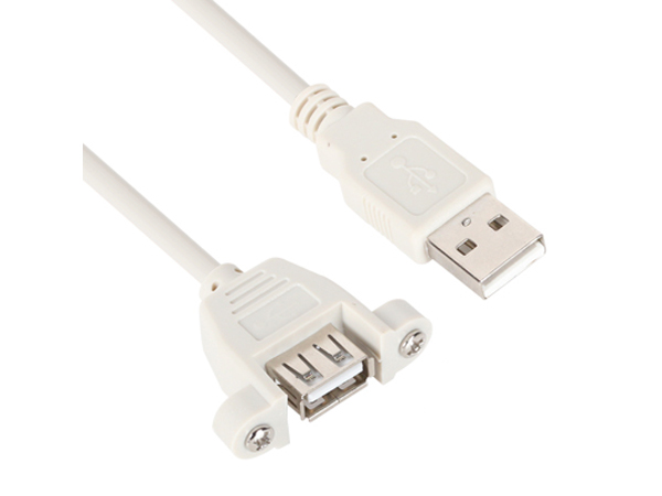 디바이스마트,케이블/전선 > USB 케이블 > 패널마운트(MF),,NETmate USB2.0 연장 AM-AF 판넬형 케이블 (그레이) [길이선택],패널 고정형 USB A 2.0 USB A Male to Female 연장 케이블 / 길이 선택 가능 / 색상 : 그레이