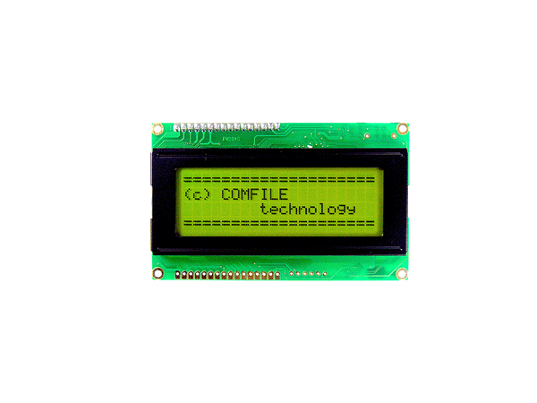 디바이스마트,MCU보드/전자키트 > 디스플레이 > LCD/OLED,COMFILE TECHNOLOGY,CLCD420-G 시리얼 캐릭터 LCD,20 by 4 시리얼 영문 LCD 모듈 / I2C 접속 (4선 : GND, 5V, SCL, SDA) / 5V 레벨의 RS232접속 (3선) / PC와 인터페이스를 위한 +/- 12V 레벨의 4선 인터페이스  (GND, 5V, RX, TX) 지원