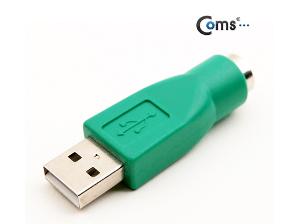디바이스마트,케이블/전선 > PC/네트워크/통신 케이블 > PS2 케이블,Coms,USB 젠더 - PS2 F/USB A(M), 키보드용 [BG300],키보드 젠더 / PS/2 (MALE) - USB (MALE) 변환 젠더