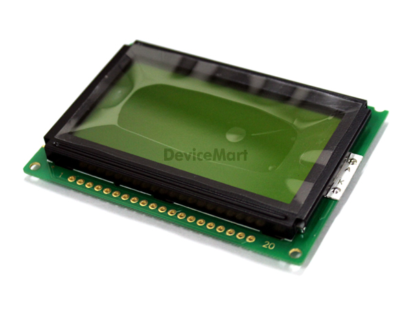디바이스마트,LED/LCD > LCD 캐릭터/그래픽 > 그래픽 LCD,AV-DISPLAY,ABG128064H05-YHY-R-01,128x64 그래픽 lcd, Positive Yellow/Green 백라이트, Module size : 75.0mm(L) x 52.8mm(W) x 9.0max mm(H)