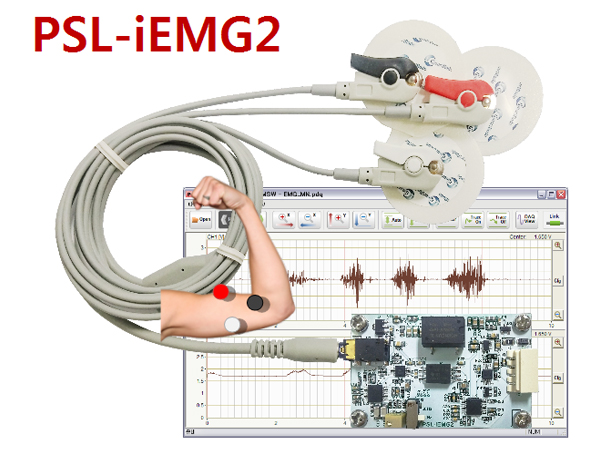 디바이스마트,MCU보드/전자키트 > 센서모듈 > 근전도/심박/바이오 > 근전도/심박,(주)피지오랩,PSL-iEMG2(소형 2채널 근전도 및 근전도 포락선 측정 모듈),2채널 근전도 및 근전도 포락선 센서 모듈, 아두이노, EMG sensor module, EMG Envelope sensor module