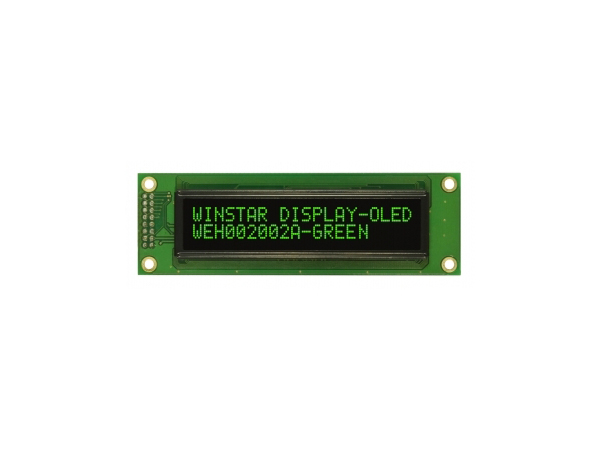 디바이스마트,LED/LCD > LCD 캐릭터/그래픽 > 캐릭터 OLED,winstar,WEH002002ARPP5N (11),글자 : 20x2, 전체크기 : 116x37, 빨간글씨, 표시크기 : 85x18.6, 도트크기 0.60x0.65, NO Backlight, 고휘도,  낮은소비전력, 응답속도 : 10usec, 동작온도 : -40C~+80C
